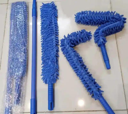 Flexible Fan Duster - Microfiber Bendable Cleaning Brush (Random Color)