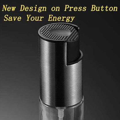 100ml Oil Spray Bottle – Stainless Steel & Glass Olive Oil Mister