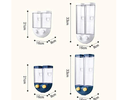 Dispenser Tank Pusher Type Wall Mounted Cereal Storage Tank Kitchen Leakproof and Sealed Tank Grain Dispenser Tank