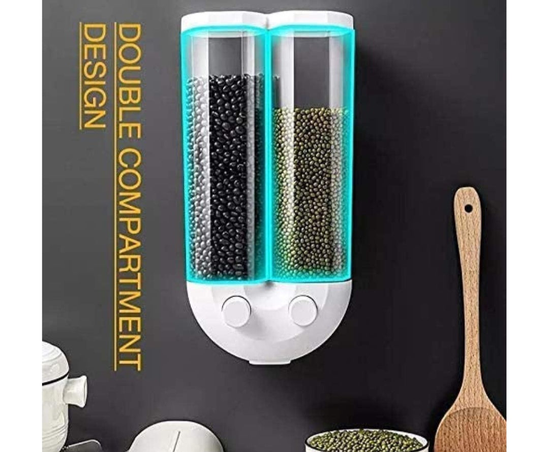 Dispenser Tank Pusher Type Wall Mounted Cereal Storage Tank Kitchen Leakproof and Sealed Tank Grain Dispenser Tank